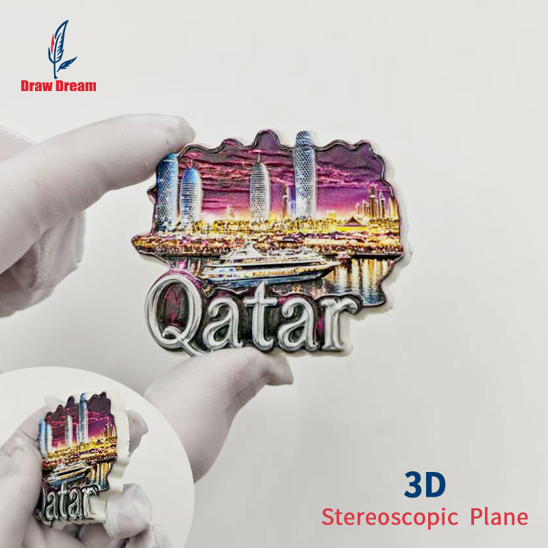 Home Decor Qatar - 1 szt. Katar 3D Magnes na