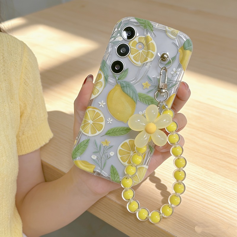 Home Decor Yellow - Żółte etui na telefon z motywem