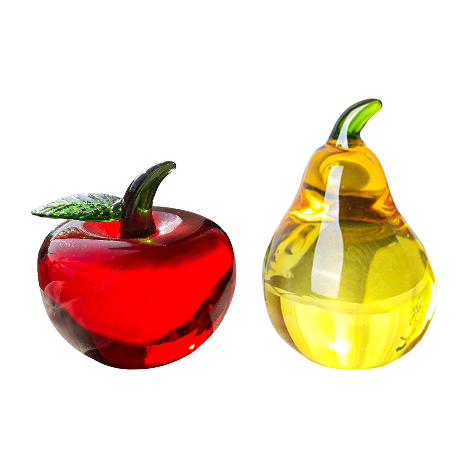 Home Decor Za - Posąg owocowy ładny Ornament rzemiosła szkło
