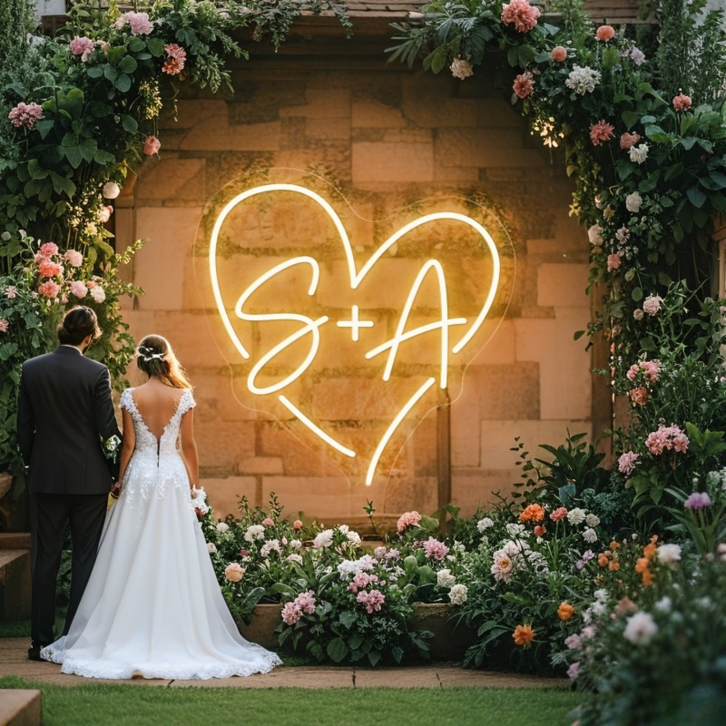 Home Decor For Birthday - Neon LED w kształcie serca z
