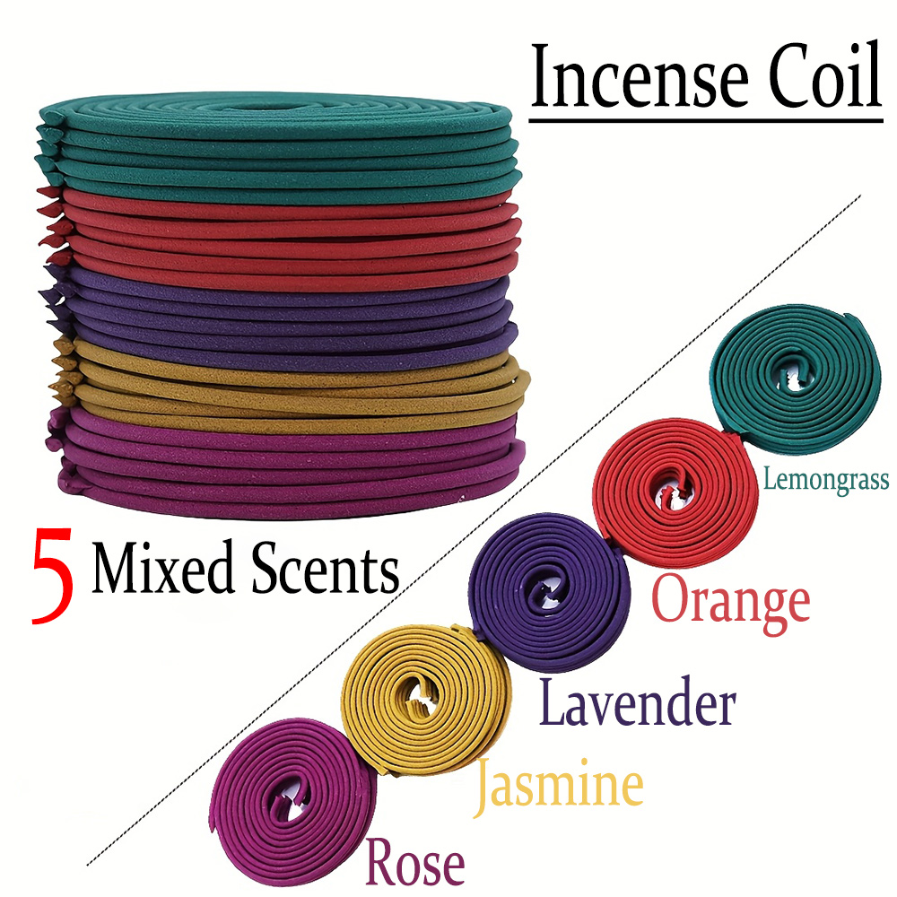 Scented Candle Set - Wysokiej jakości klasyczny zestaw kadzideł spiralnych,