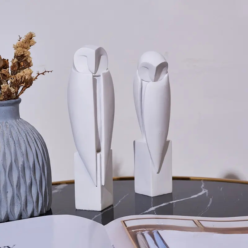 Home Decor On Sale - Minimalistyczna statuetka sowy Rzeźba zwierząt Figurki