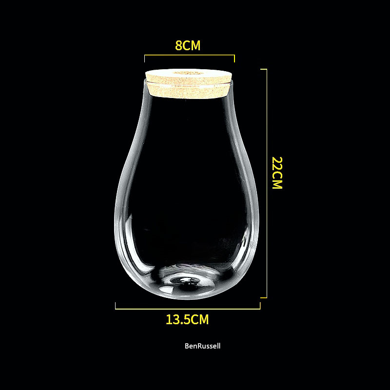 Szklane słoiki w kształcie kro – Terrarium Glass Bottle recenzja i cena
