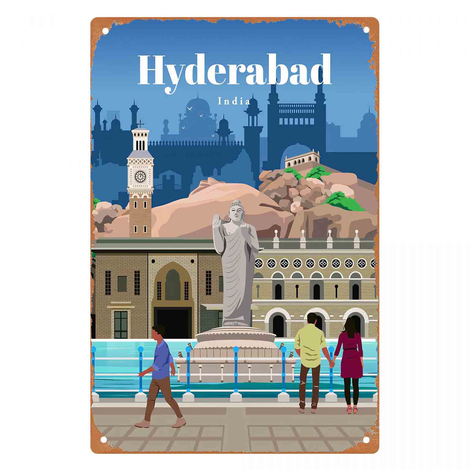 2D PŁASKA METALOWA DEKORACJA Ś – Home Decor Hyderabad recenzja i cena