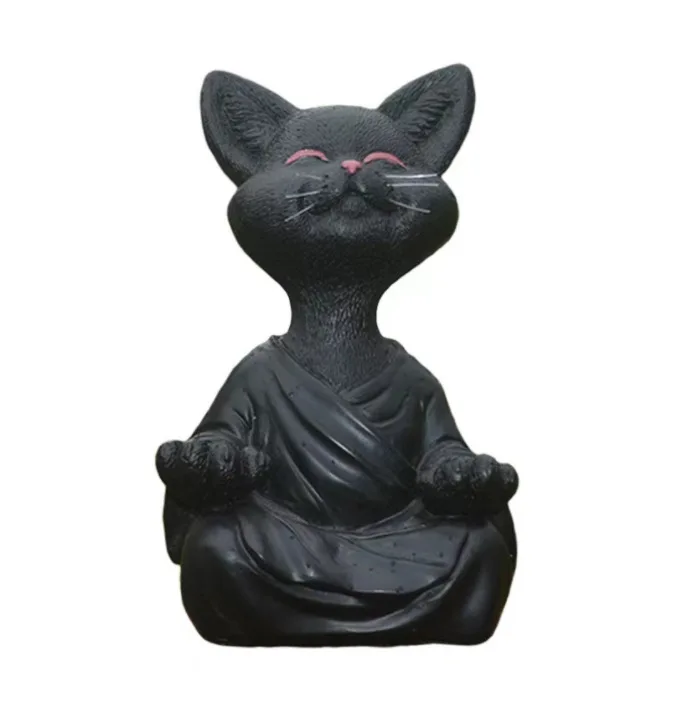 Medytacja Rzeźba Kota Dekoracj – Home Decor Za recenzja i cena