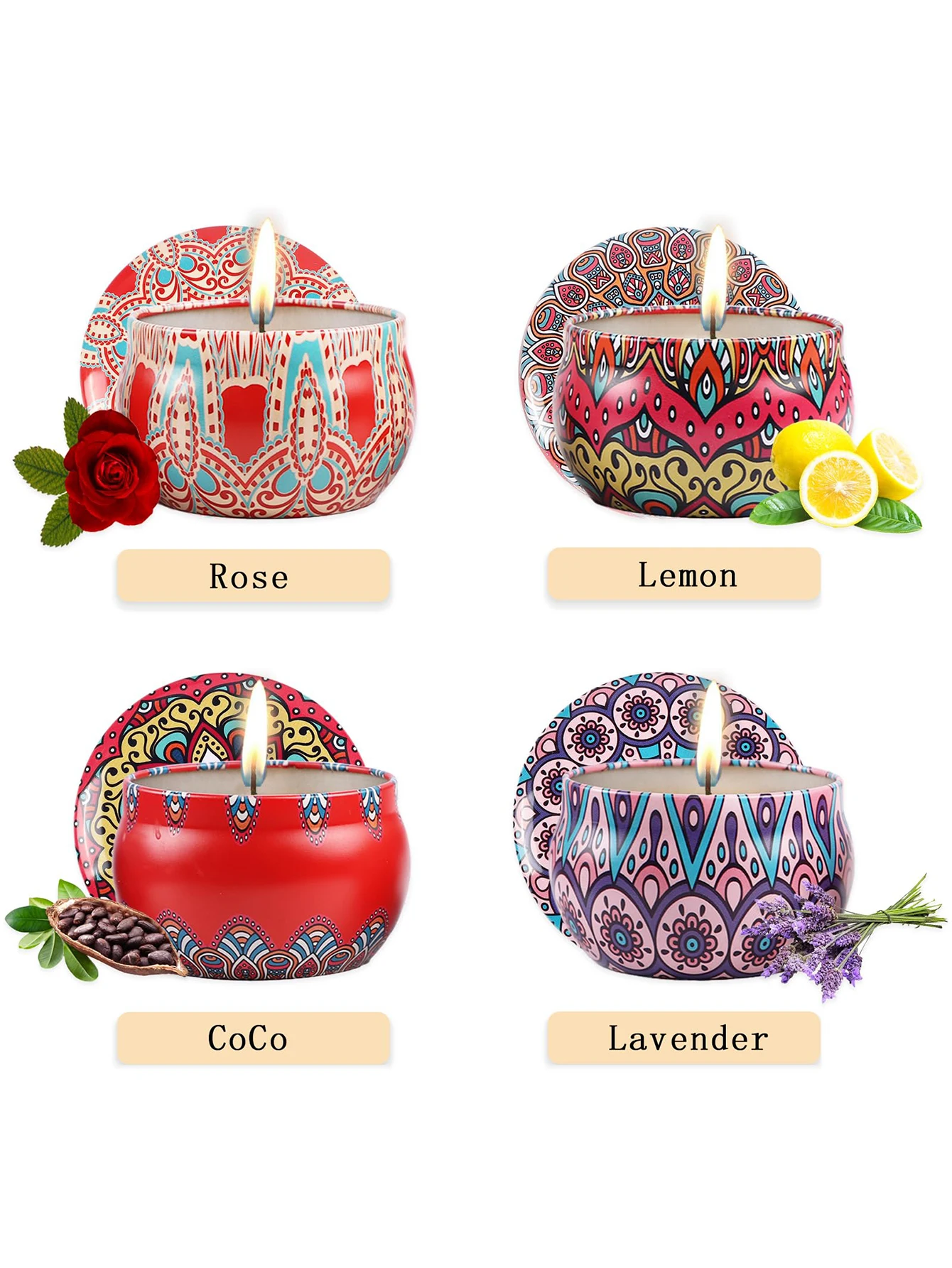 4 sztuk/zestaw, świece zapacho – Scented Candle Set recenzja i cena