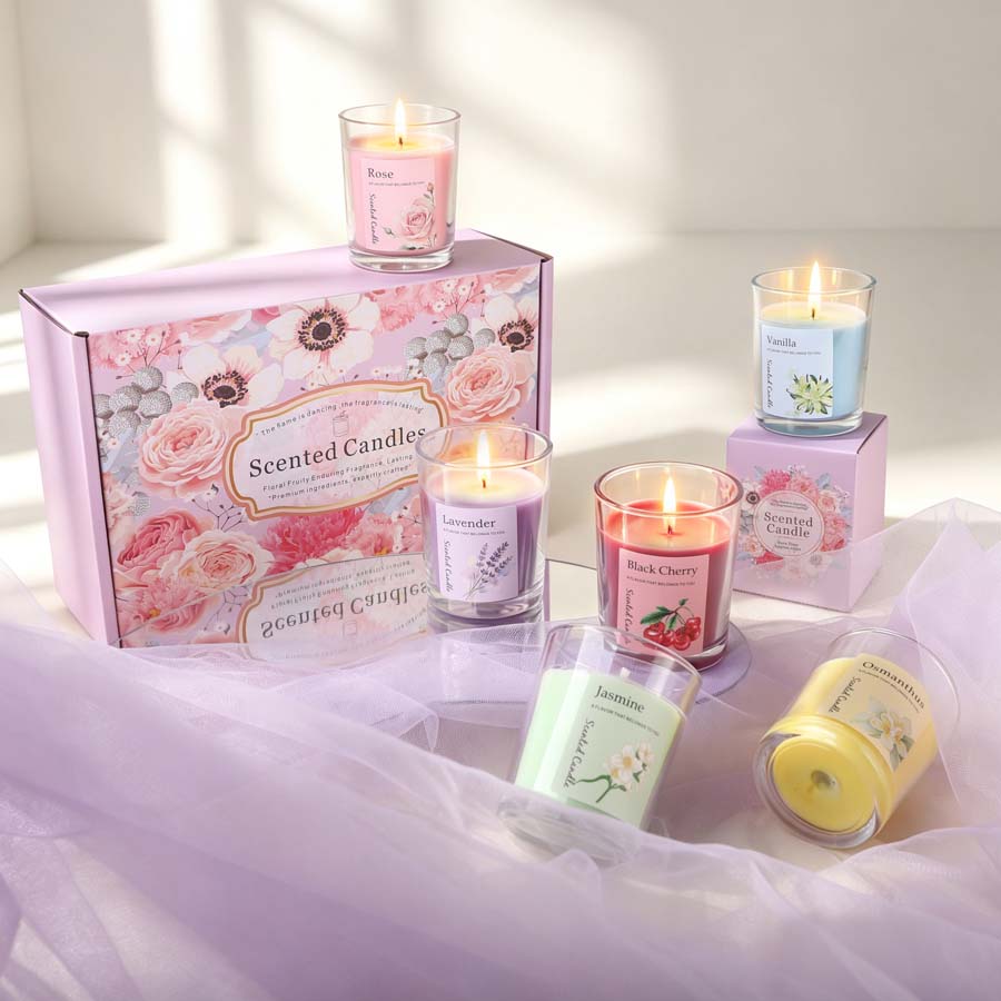 Zestaw prezentowy z aromaterap – Scented Candle Set recenzja i cena