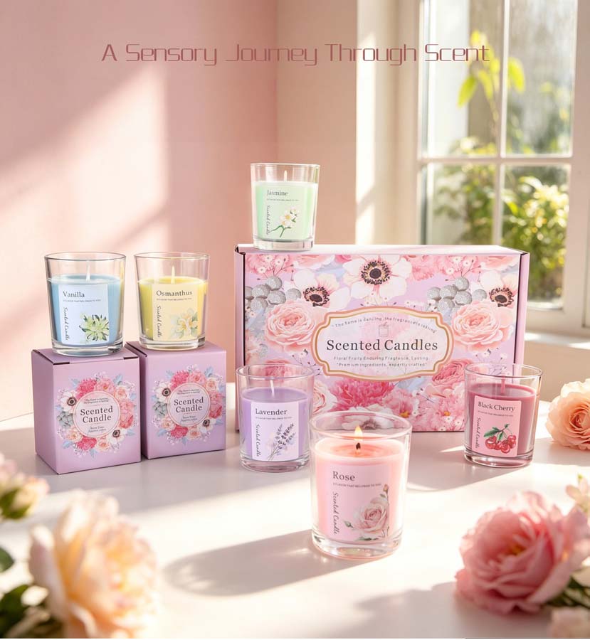 Zestaw prezentowy z aromaterap – Scented Candle Set recenzja i cena