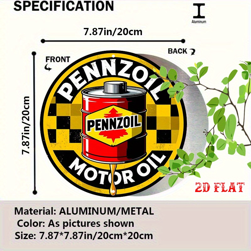 Płaski znak 2D, 1 szt. Okrągła – Home Decor Yellow recenzja i cena